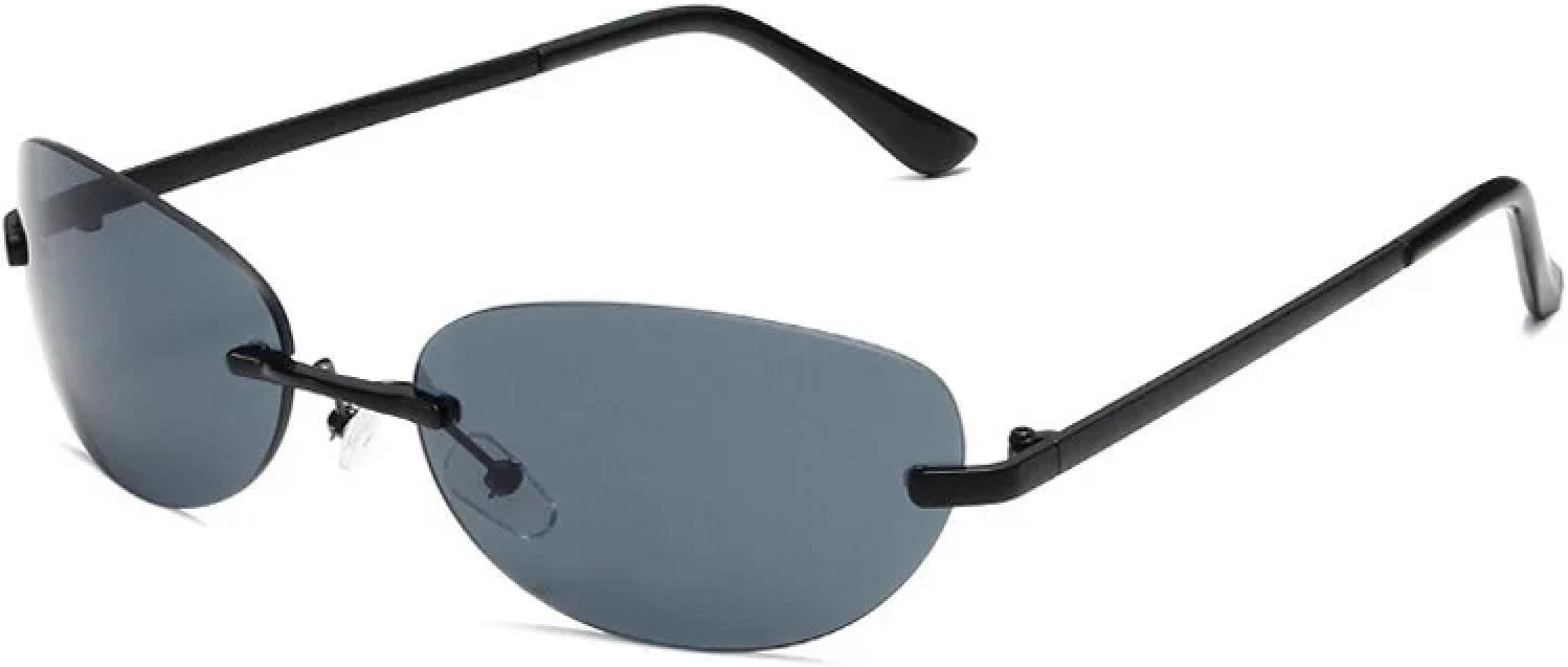 Панковские солнцезащитные очки без оправы для мужчин и женщин, модные зеркальные очки «кошачий глаз», без оправы, защита от УФ-излучения UV400, очки для путешествий и активного отдыха VVTWSSW, Black-black
Панковские солнцезащитные очки без оправы для мужчин и женщин, модные зеркальные очки «кошачий глаз», без оправы, защита от УФ-излучения UV400, очки для путешествий и активного отдыха VVTWSSW, Black-black