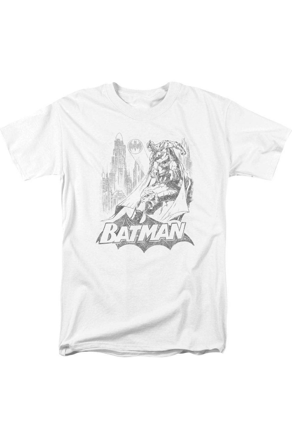 Футболка с коротким рукавом для взрослых с рисунком Бэтмена и летучей мыши Gildan, белый
Футболка с коротким рукавом для взрослых с рисунком Бэтмена и летучей мыши Gildan, белый