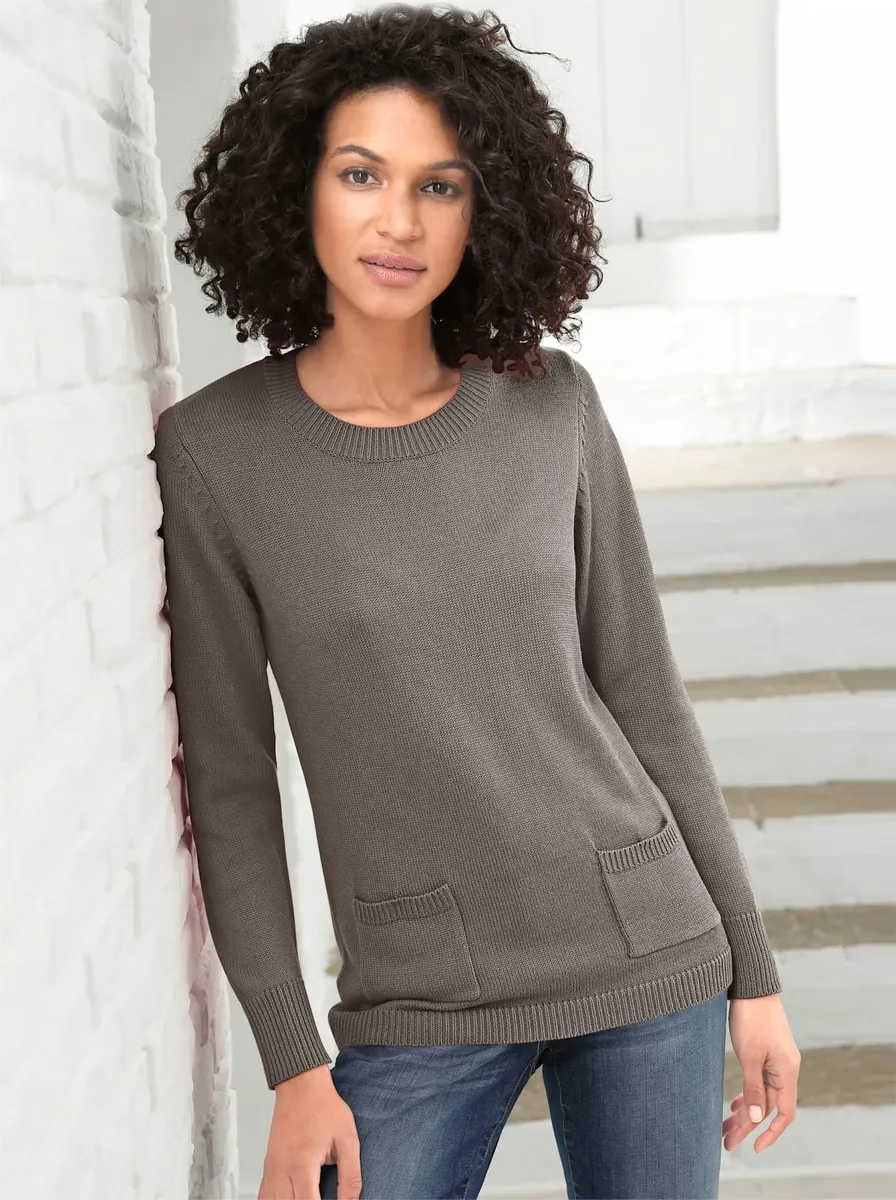 Повседневный образ Свитер с круглым вырезом "Пуловер" Casual Looks, цвет Taupe-Meliert
Повседневный образ Свитер с круглым вырезом "Пуловер" Casual Looks, цвет Taupe-Meliert