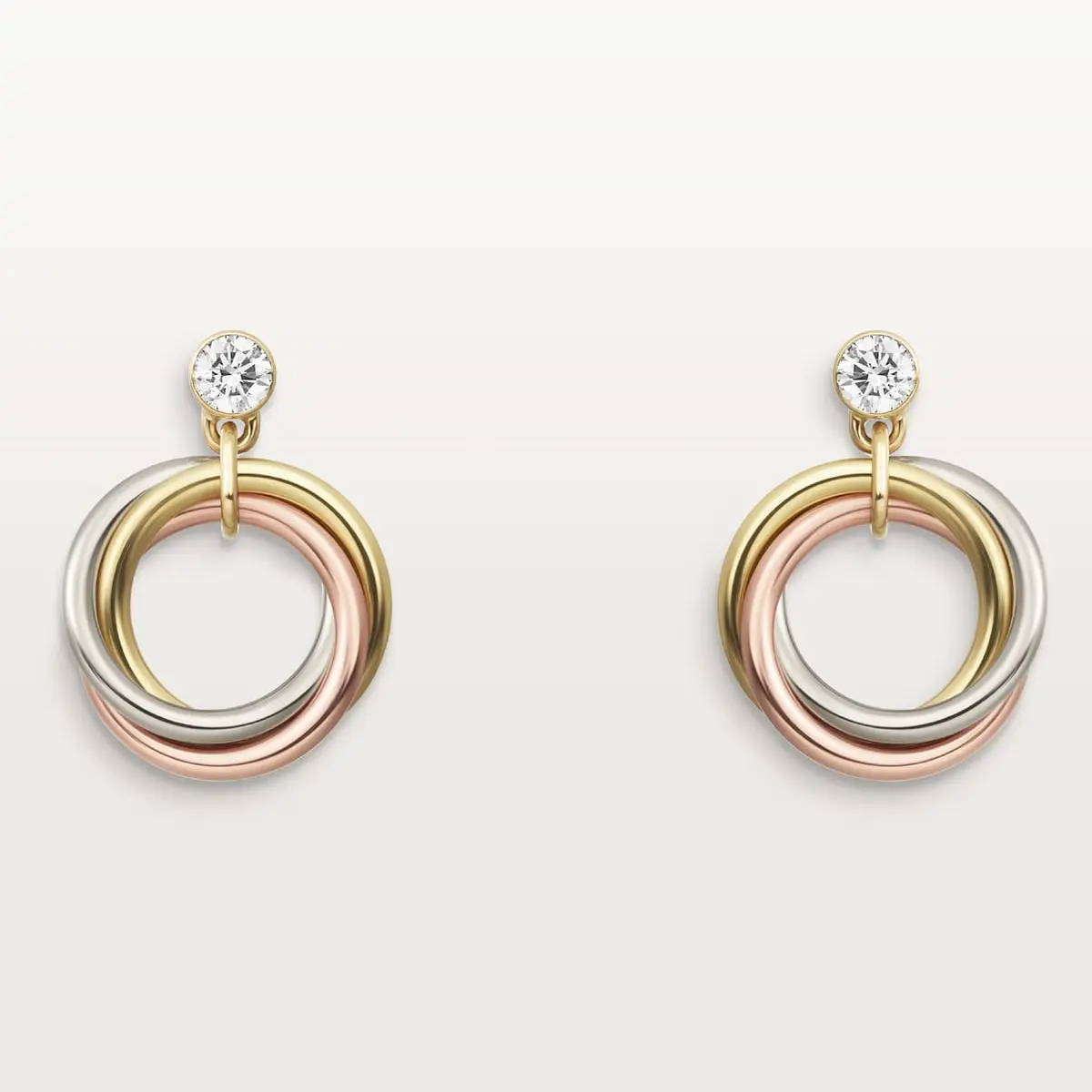 Серьги Cartier Trinity, белое золото/розовое золото/желтое золото/бриллианты
Серьги Cartier Trinity, белое золото/розовое золото/желтое золото/бриллианты