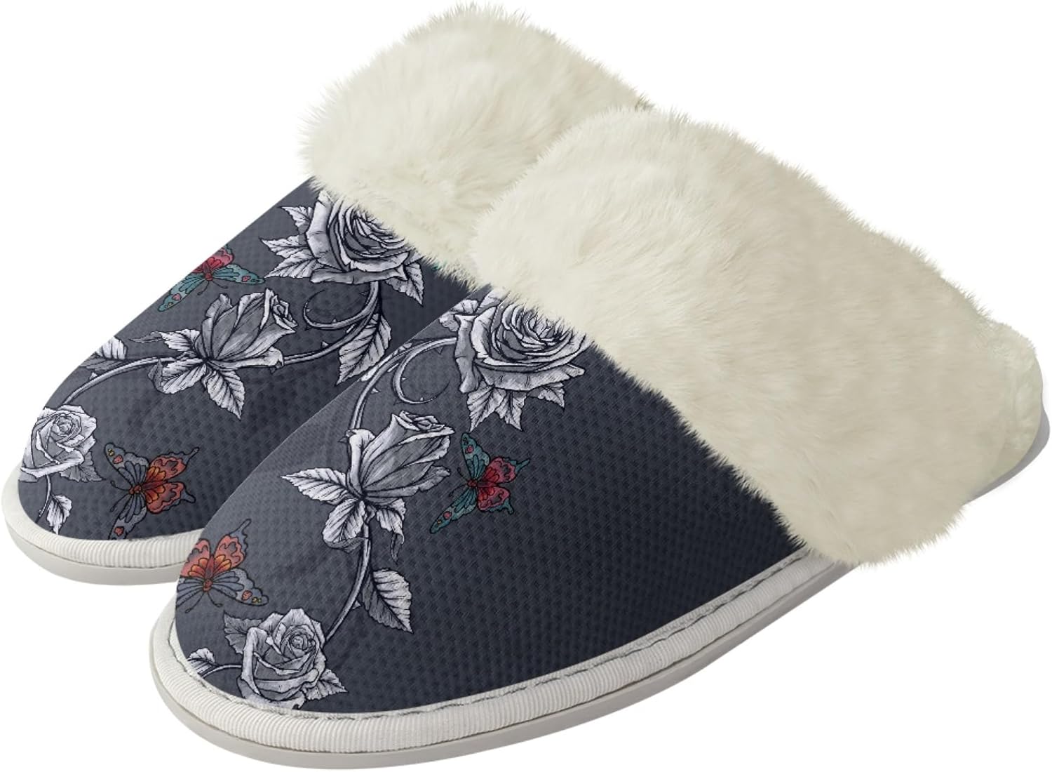 Домашние тапочки Micoklinlin для мужчин и женщин, с мягкой плюшевой подкладкой, теплые и удобные, с искусственным меховым воротником, противоскользящие, серый
Домашние тапочки Micoklinlin для мужчин и женщин, с мягкой плюшевой подкладкой, теплые и удобные, с искусственным меховым воротником, противоскользящие, серый