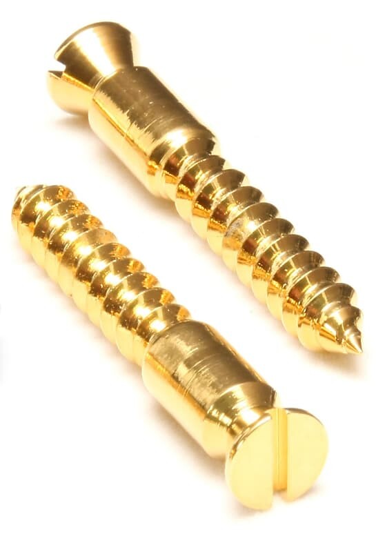 Оригинальные шурупы Floyd Rose для крепления моста по дереву - золото Bridge Mounting Wood Screws 
Оригинальные шурупы Floyd Rose для крепления моста по дереву - золото Bridge Mounting Wood Screws