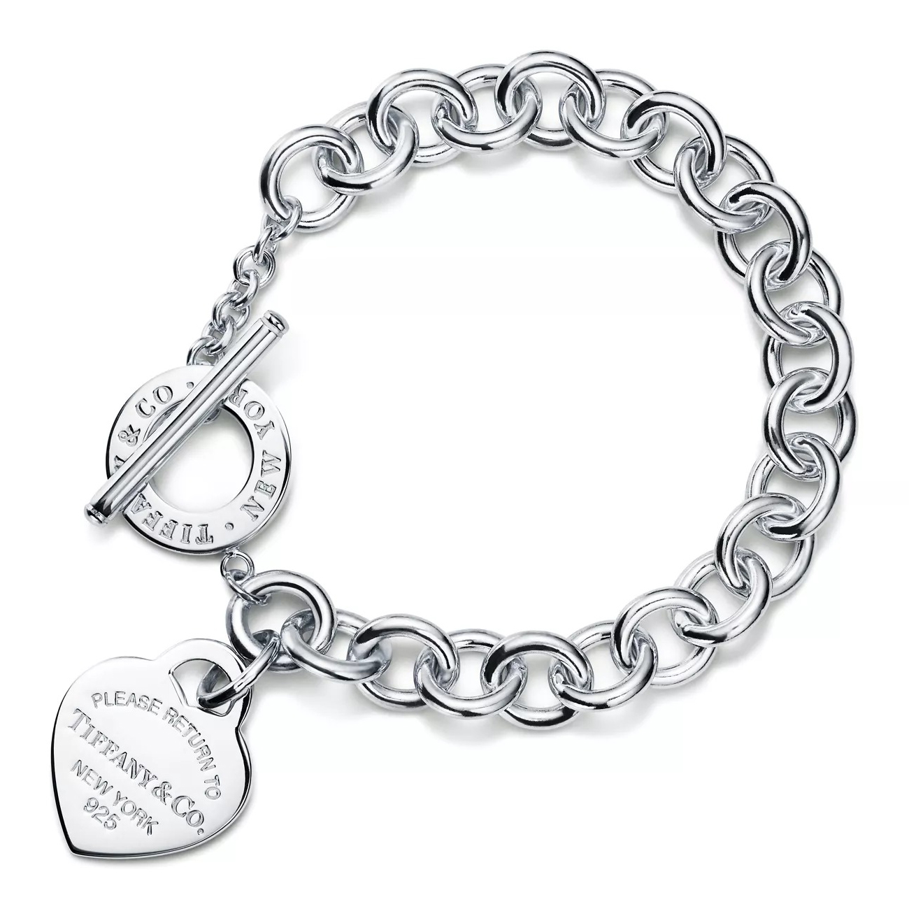 Браслет Tiffany & Co. Return to Tiffany Heart Tag Toggle, серебро
Браслет Tiffany & Co. Return to Tiffany Heart Tag Toggle, серебро