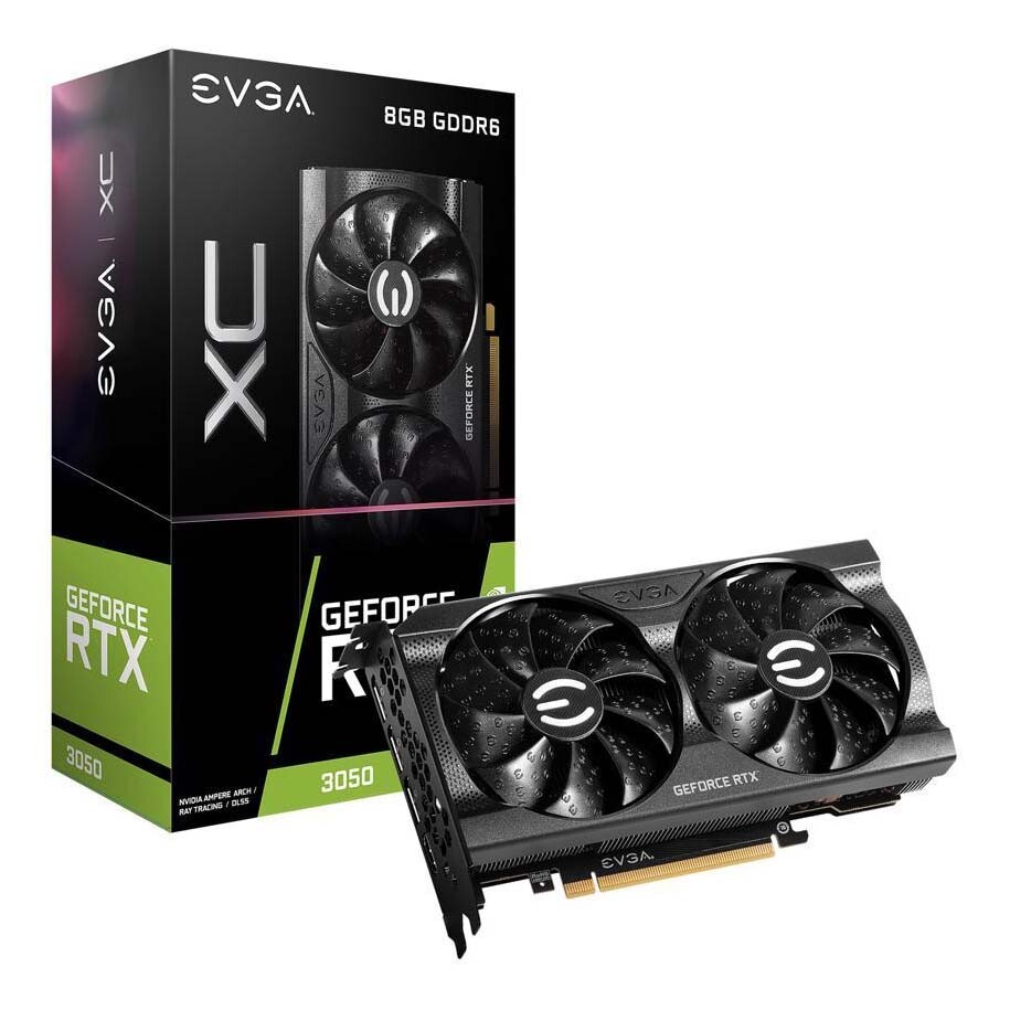 Видеокарта EVGA GeForce RTX 3050 XC, 8GB GDDR6, 08G-P5-3553-KR
Видеокарта EVGA GeForce RTX 3050 XC, 8GB GDDR6, 08G-P5-3553-KR