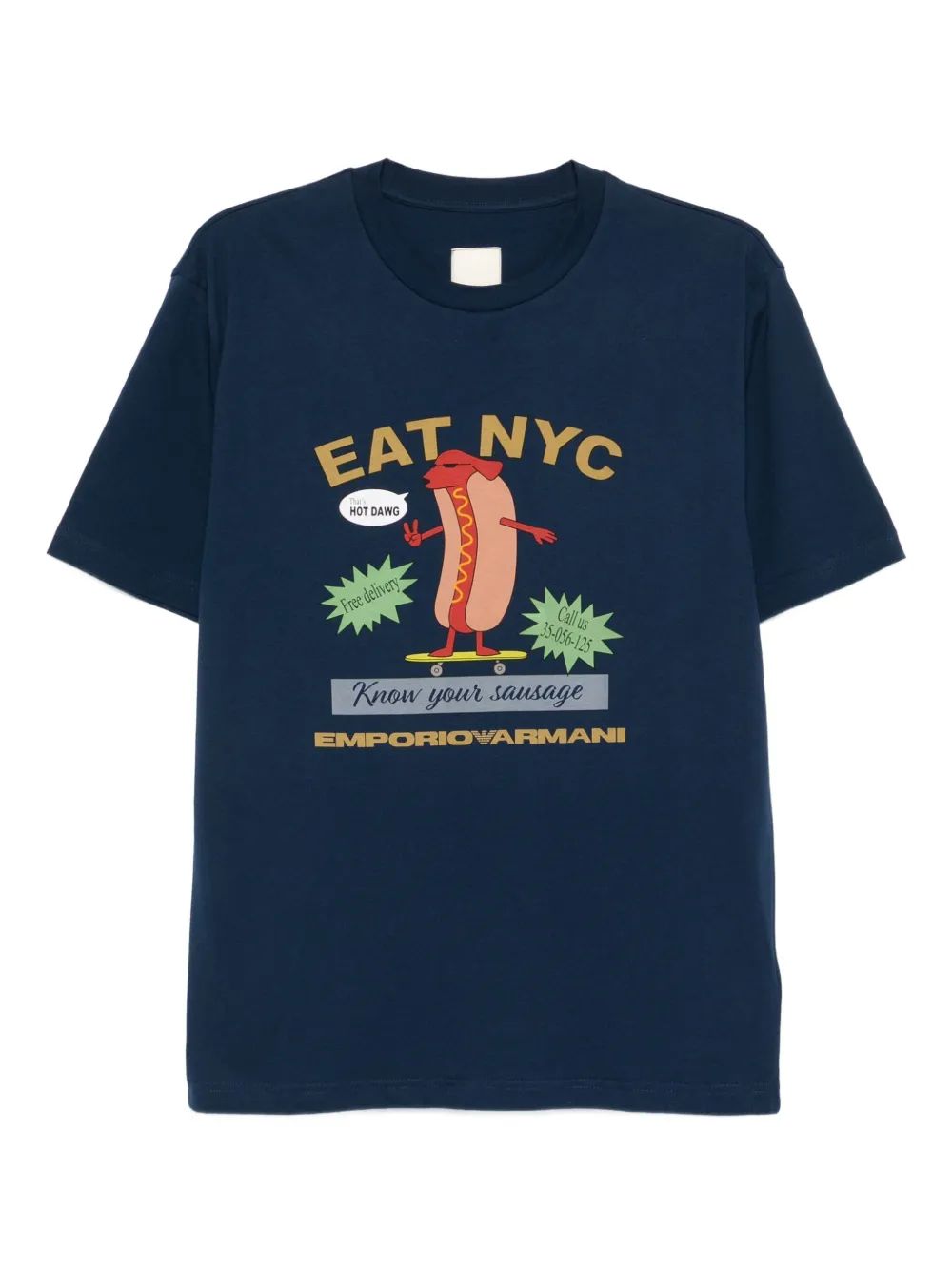 Футболка с графичным принтом Emporio Armani, синий
Футболка с графичным принтом Emporio Armani, синий