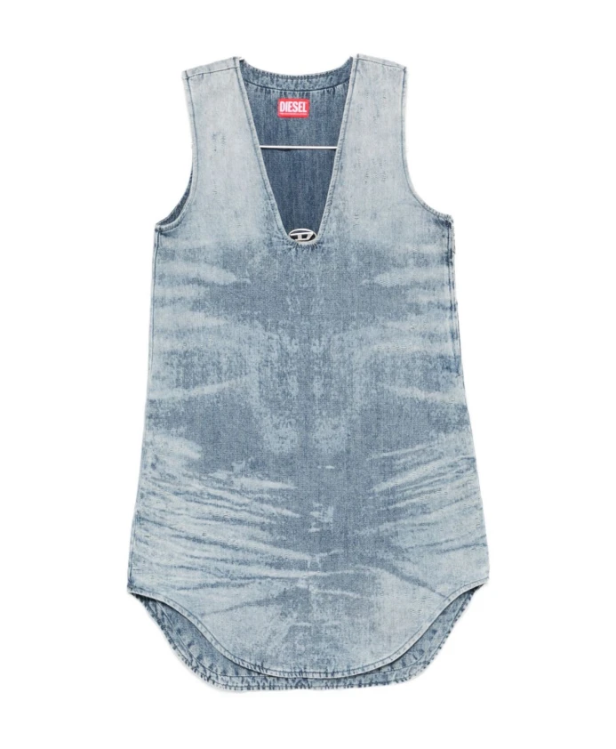 Платье нежно-голубого цвета с эффектом кислотной стирки Diesel, синий
Платье нежно-голубого цвета с эффектом кислотной стирки Diesel, синий