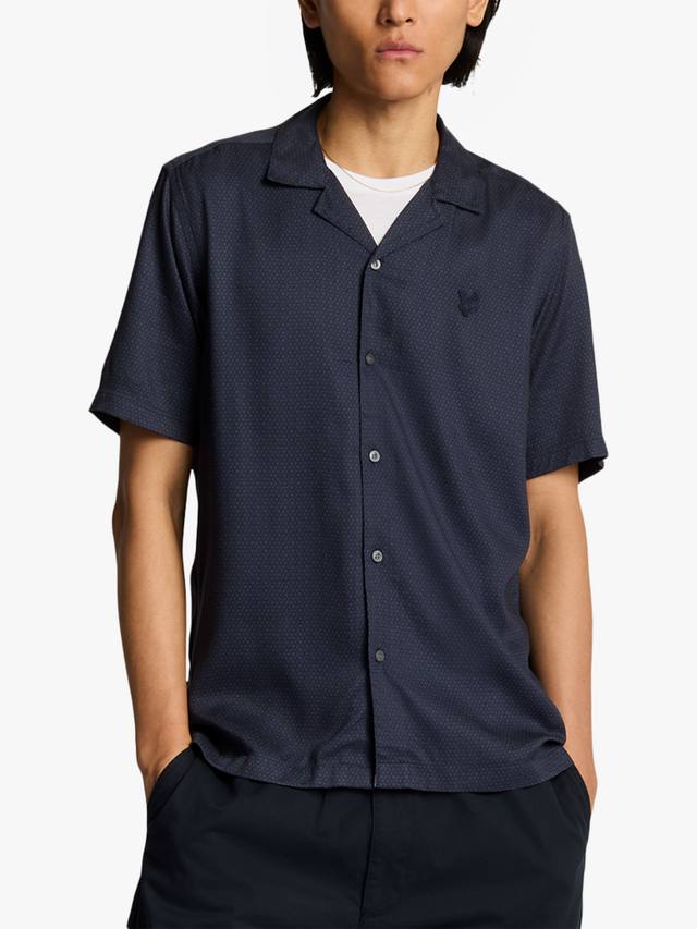 Рубашка с геометрическим принтом Revere Lyle & Scott, Dark Navy
Рубашка с геометрическим принтом Revere Lyle & Scott, Dark Navy