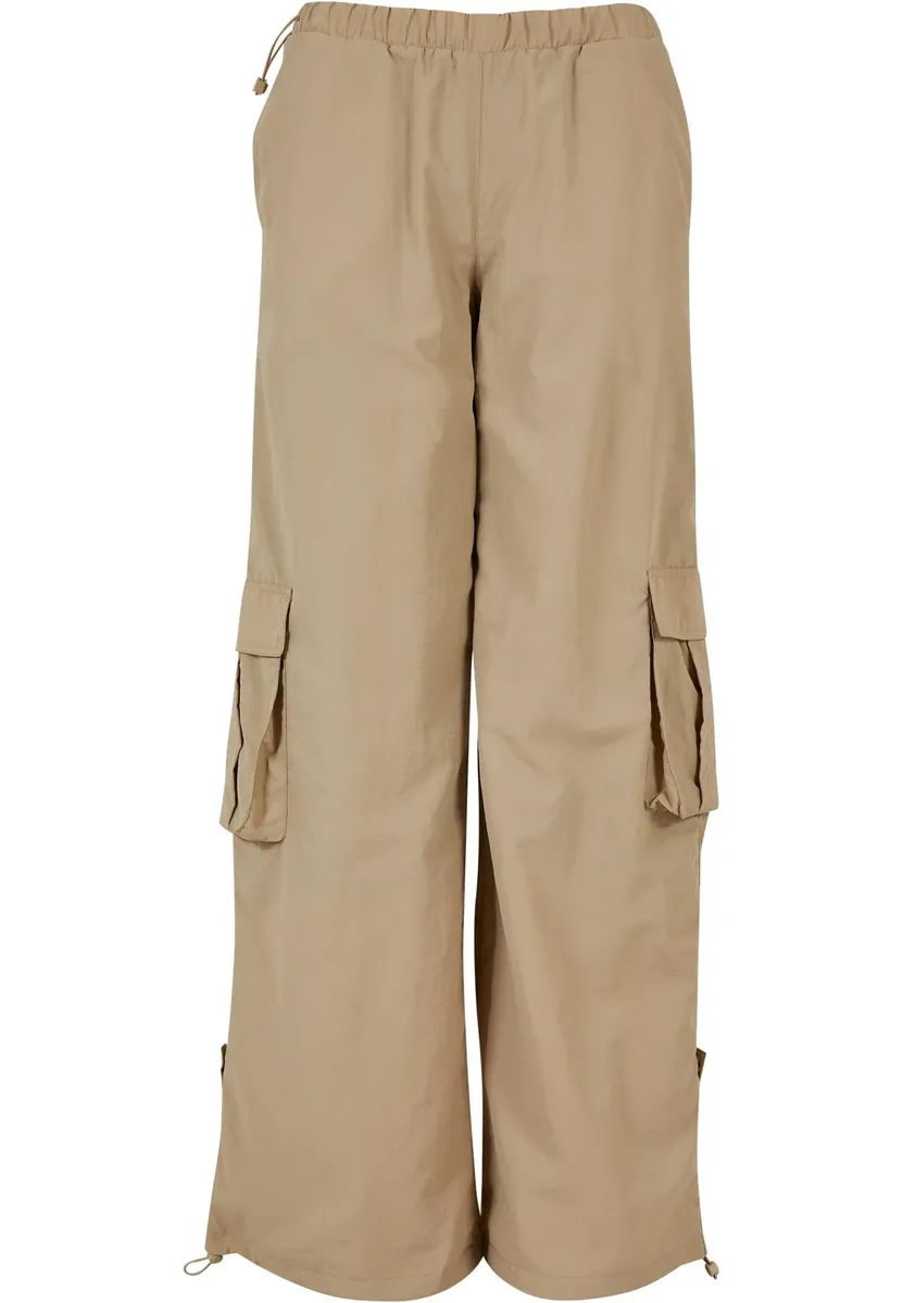 Тканевые брюки URBAN CLASSICS " Urban Classics Women's Ladies Wide Crinkle Nylon Cargo Pants" (1 шт.), цвет Concrete 
Тканевые брюки URBAN CLASSICS " Urban Classics Women's Ladies Wide Crinkle Nylon Cargo Pants" (1 шт.), цвет Concrete
