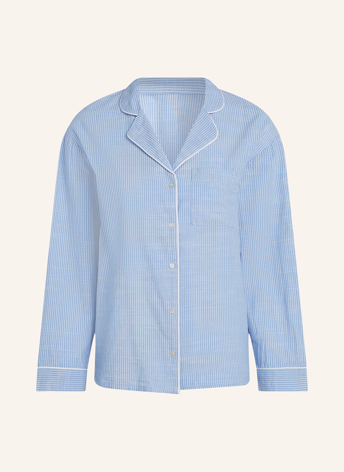 Пижамная куртка с длинными рукавами Hunkemöller, синий
Пижамная куртка с длинными рукавами Hunkemöller, синий