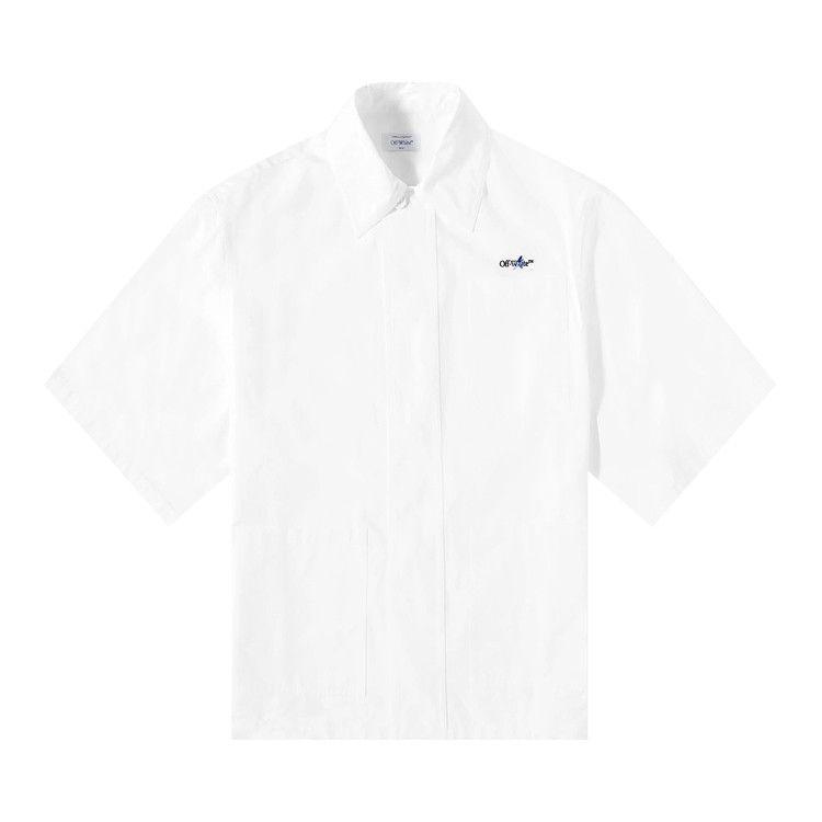 Рубашка Off-White Embroidered Short-Sleeve Shirt, White/Black
Рубашка Off-White Embroidered Short-Sleeve Shirt, White/Black