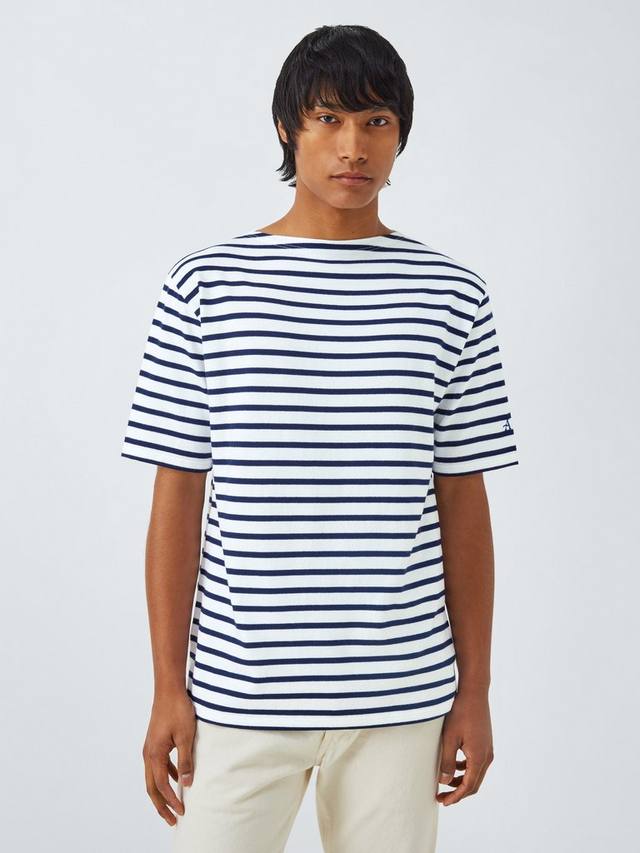 Хлопчатобумажная футболка в полоску обычного покроя с коротким рукавом Armor Lux, цвет Blanc/Seal
Хлопчатобумажная футболка в полоску обычного покроя с коротким рукавом Armor Lux, цвет Blanc/Seal