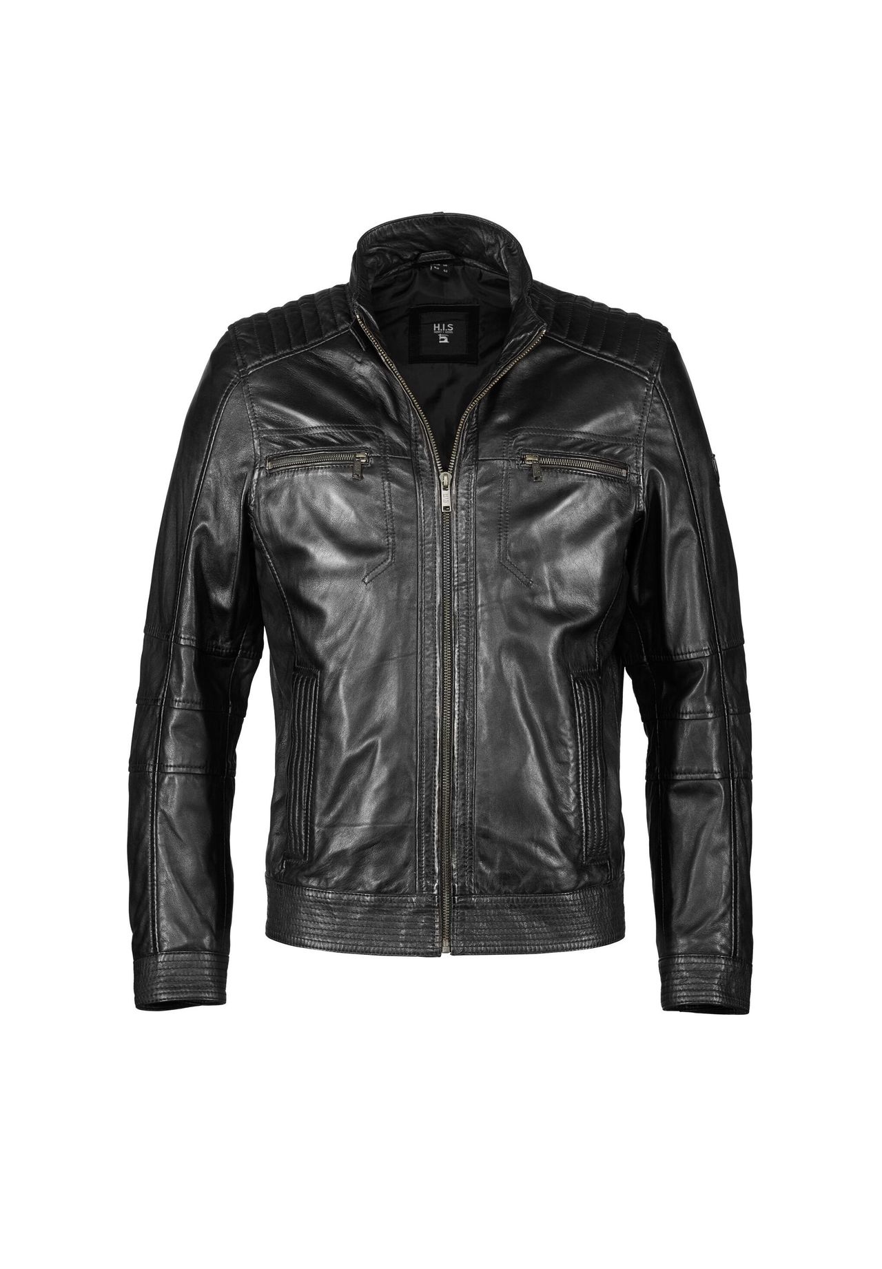 Кожаная куртка H.I.S, черный
Кожаная куртка H.I.S, черный