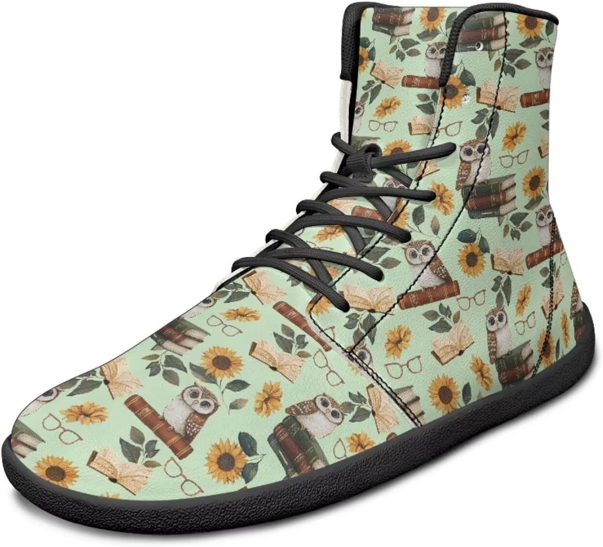 Высокие кроссовки с рисунком птицы, ультралегкие, мужские, с широкой колодкой, ботинки, кроссовки для бега с нулевым перепадом Watdotory, Owl Book Sunflower Glasses Print
Высокие кроссовки с рисунком птицы, ультралегкие, мужские, с широкой колодкой, ботинки, кроссовки для бега с нулевым перепадом Watdotory, Owl Book Sunflower Glasses Print