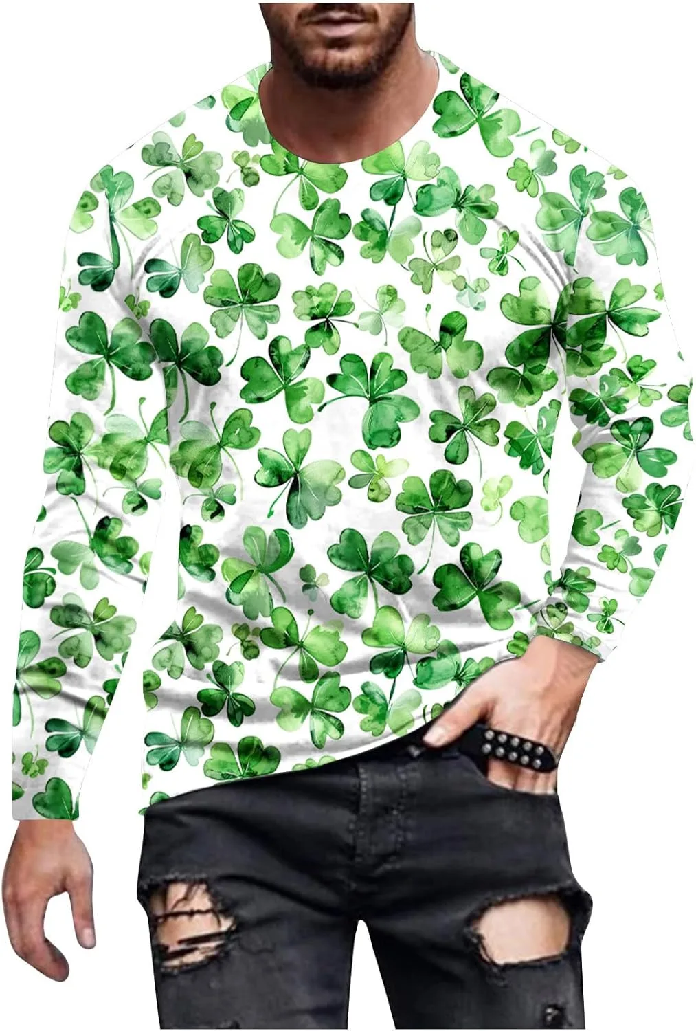 Мужская футболка Lucky Clover с длинным рукавом Zeiyignr
Мужская футболка Lucky Clover с длинным рукавом Zeiyignr