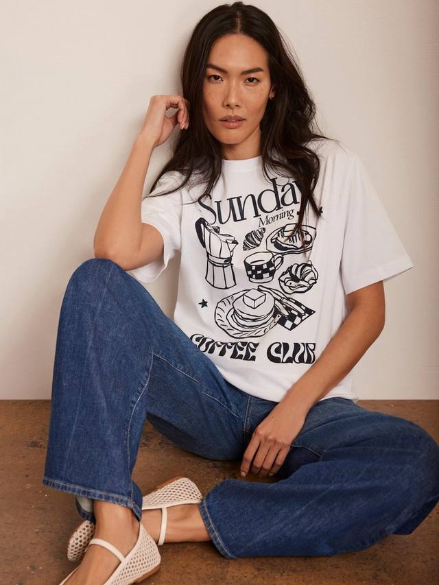 Футболка coffee club Mint Velvet, белый/разноцветный
Футболка coffee club Mint Velvet, белый/разноцветный