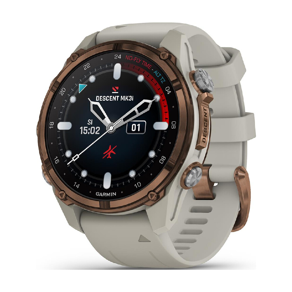 Умные часы Garmin Descent Mk3i, 1.2", Wi-Fi, бронзовый/бежевый
Умные часы Garmin Descent Mk3i, 1.2", Wi-Fi, бронзовый/бежевый