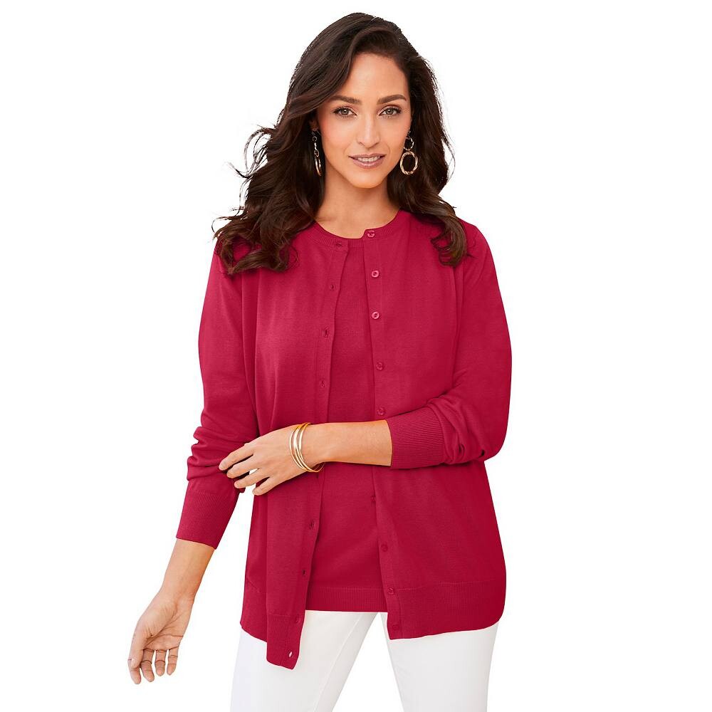 Женский тонкий кардиган больших размеров Jessica London, цвет Classic Red
Женский тонкий кардиган больших размеров Jessica London, цвет Classic Red