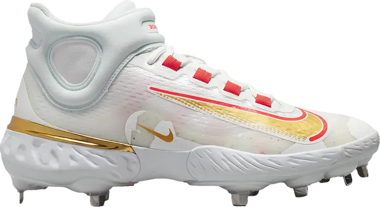 Бутсы Nike Alpha Huarache Elite 4 Mid 'Playoff Pack', белый 
Бутсы Nike Alpha Huarache Elite 4 Mid 'Playoff Pack', белый