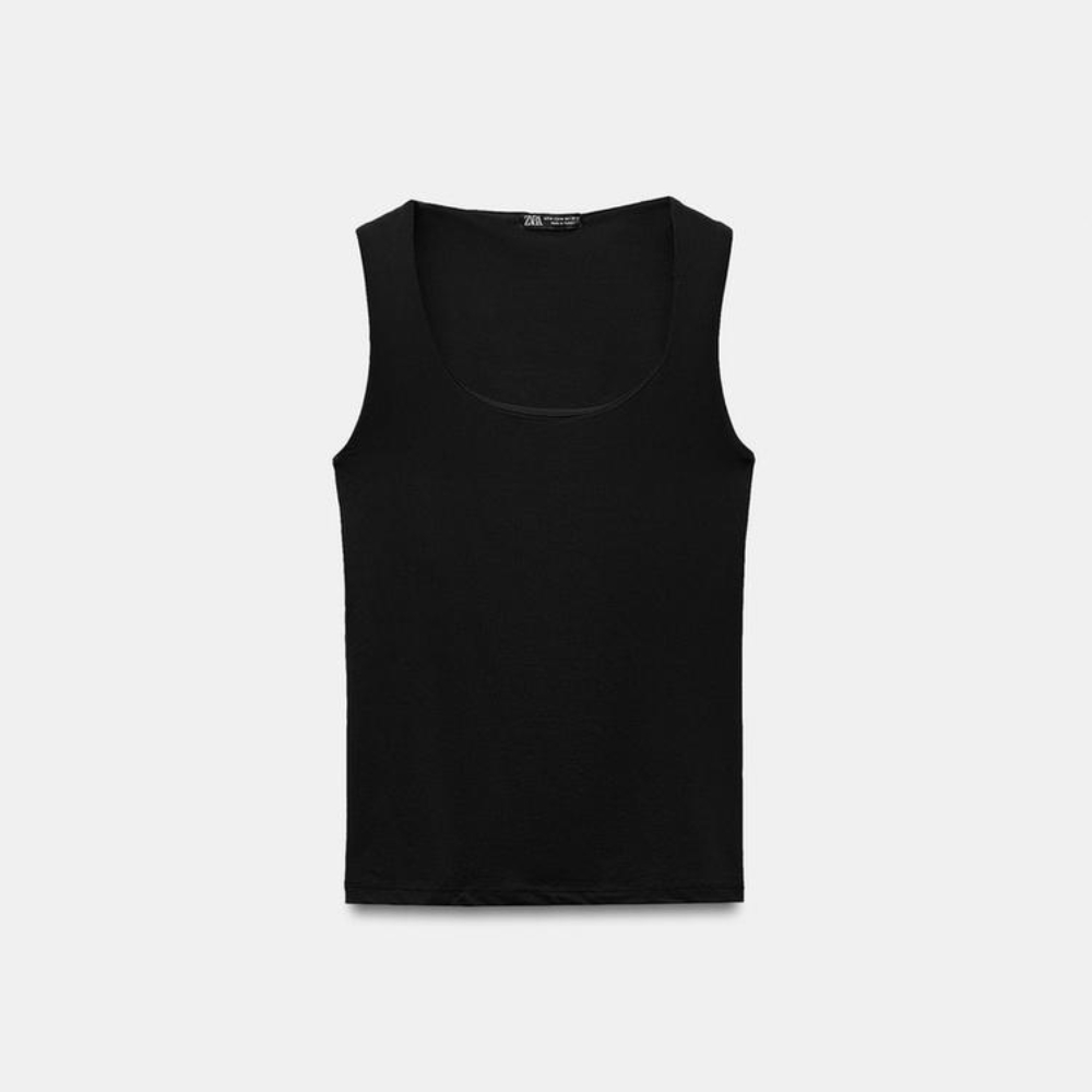 Футболка Zara Wide Strap Polyamide, черный
Футболка Zara Wide Strap Polyamide, черный