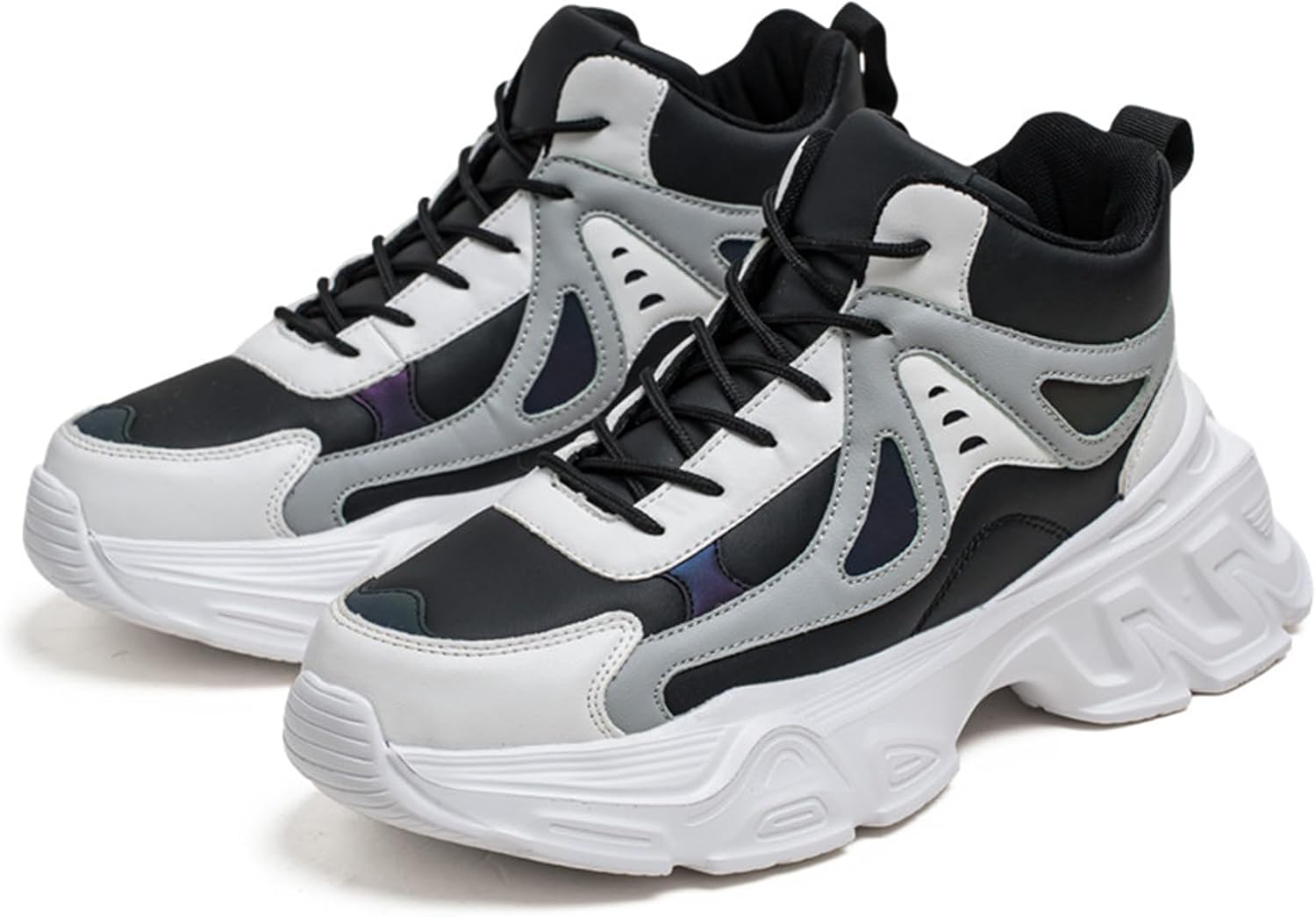 Мужские высокие кеды повседневные спортивные ботинки массивные высокие модные кроссовки для мужчин Spwagym, белый/черный
Мужские высокие кеды повседневные спортивные ботинки массивные высокие модные кроссовки для мужчин Spwagym, белый/черный