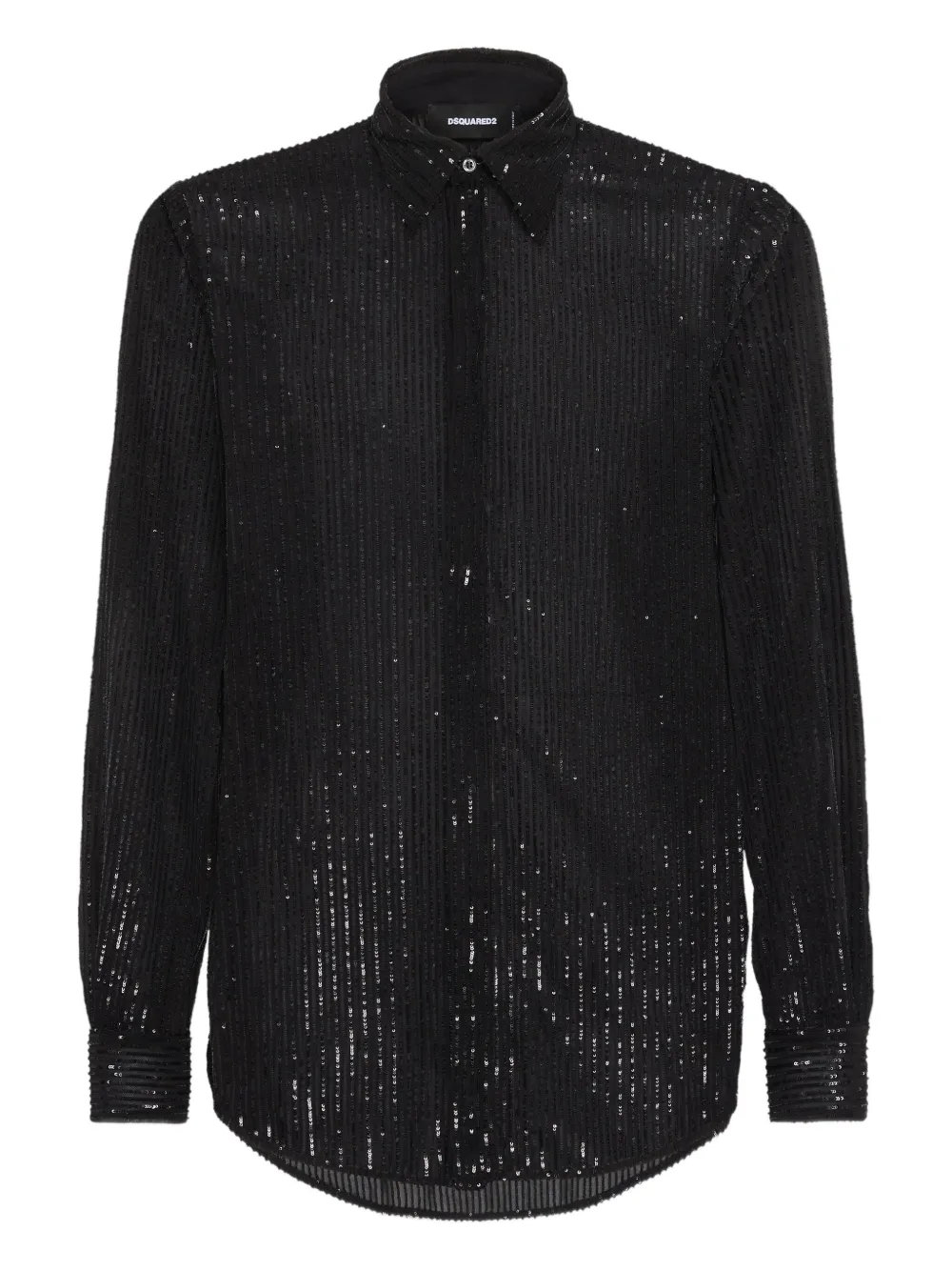 Рубашка в тонкую полоску DSQUARED2, черный
Рубашка в тонкую полоску DSQUARED2, черный