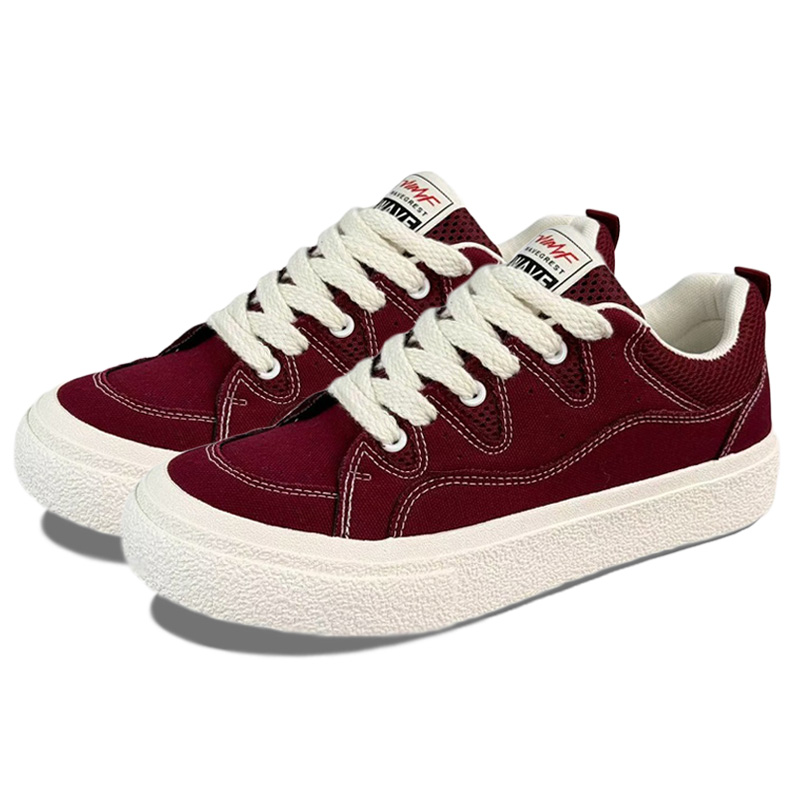 Medd Мужские скейтерские кроссовки низкие бордовые, цвет Burgundy 
Medd Мужские скейтерские кроссовки низкие бордовые, цвет Burgundy