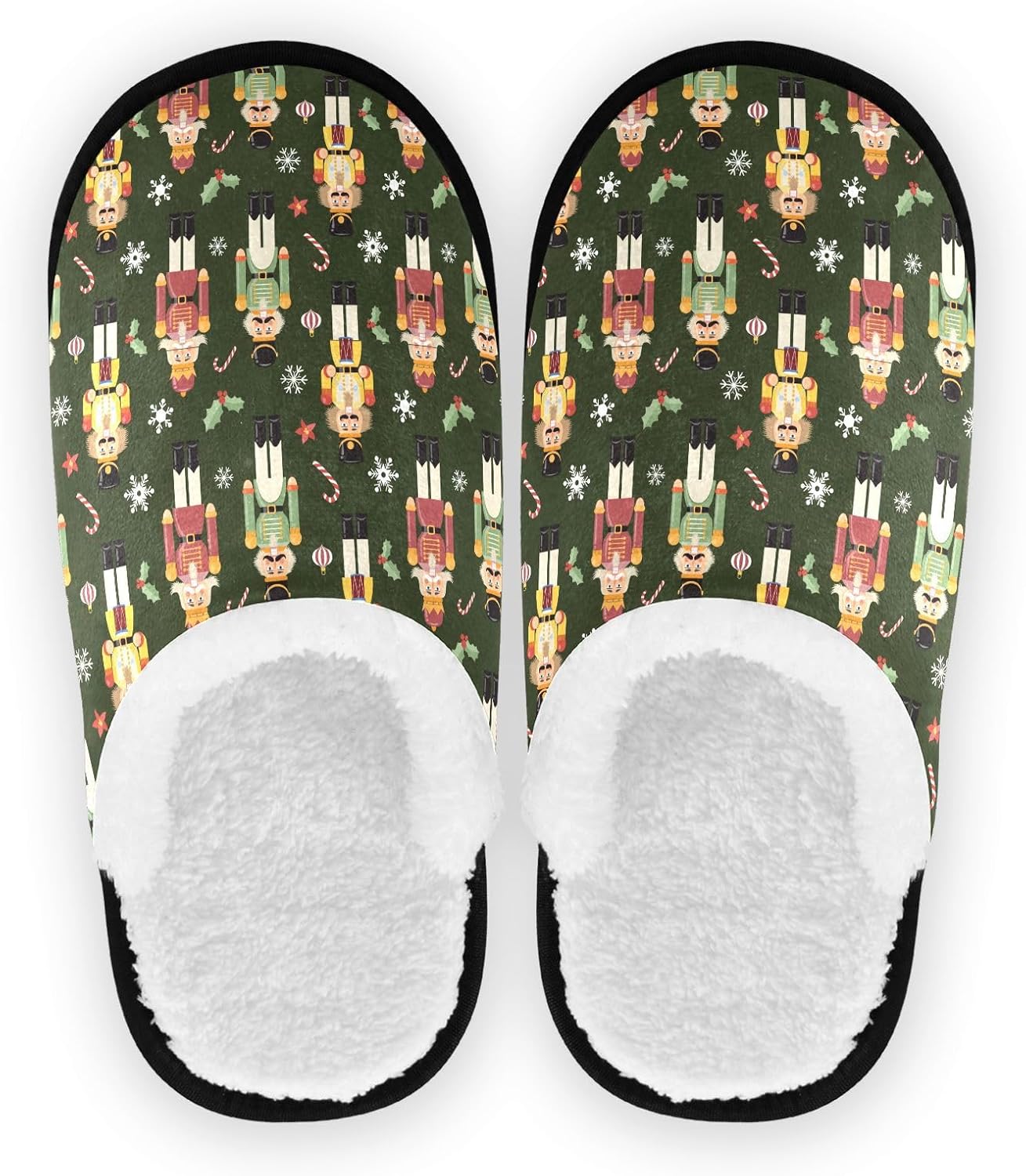 Домашние тапочки JHKKU из мягкого ворса, теплые, нескользящие, для женщин и мужчин, уютные, для дома и путешествий, Nutcracker Christmas
Домашние тапочки JHKKU из мягкого ворса, теплые, нескользящие, для женщин и мужчин, уютные, для дома и путешествий, Nutcracker Christmas
