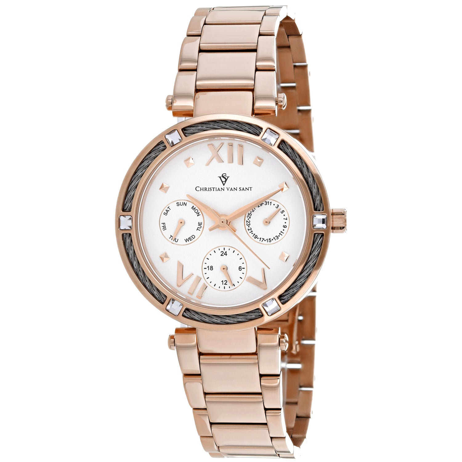 Christian Van Sant женские часы Sienna с белым циферблатом
Christian Van Sant женские часы Sienna с белым циферблатом