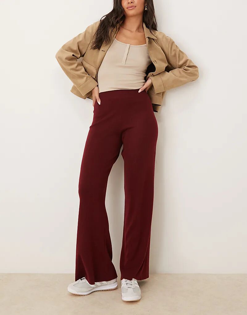 Мягкие на ощупь трикотажные брюки Mango широкого кроя темно-красного цвета
Мягкие на ощупь трикотажные брюки Mango широкого кроя темно-красного цвета