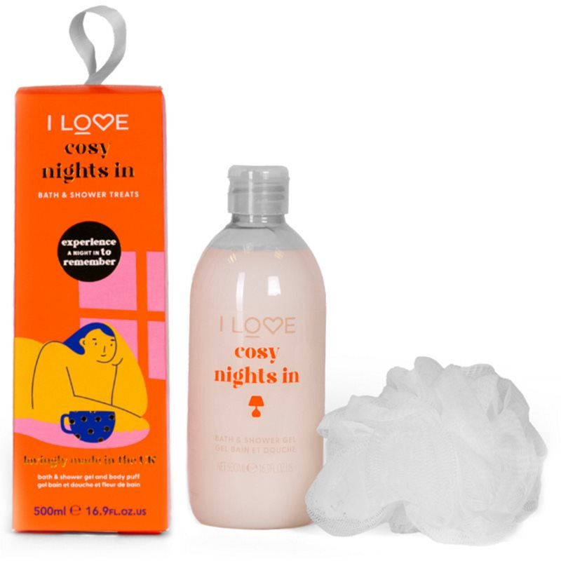 I love... Bathtime Treats Cosy Nights In, гель для душа, 500 мл + мочалка
I love... Bathtime Treats Cosy Nights In, гель для душа, 500 мл + мочалка