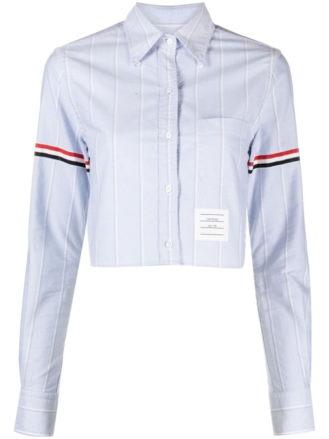 Thom Browne рубашка с полосками RWB, синий
Thom Browne рубашка с полосками RWB, синий