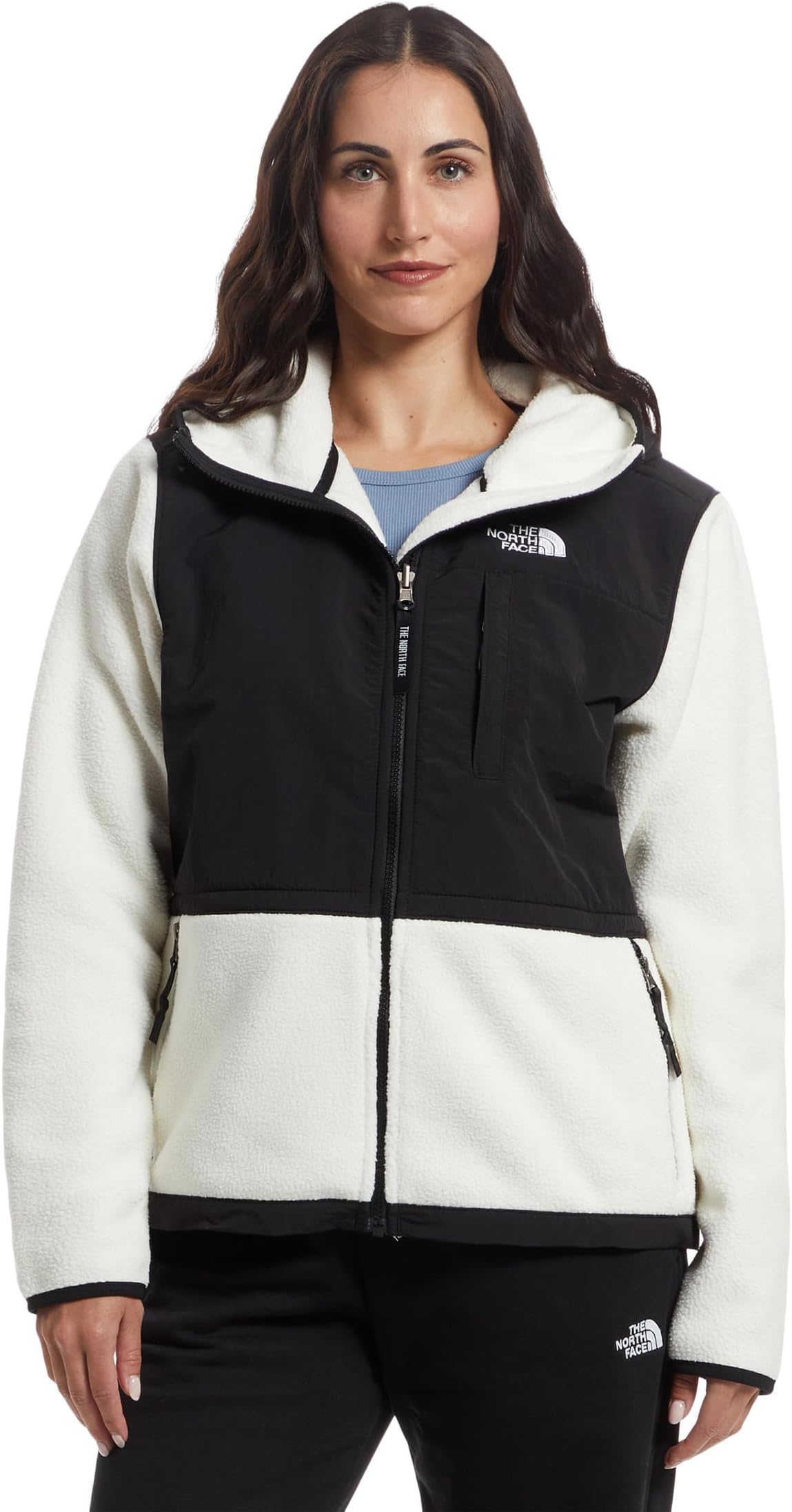 Худи The North Face Retro Denali Hoodie, цвет White Dune/TNF Black 
Худи The North Face Retro Denali Hoodie, цвет White Dune/TNF Black