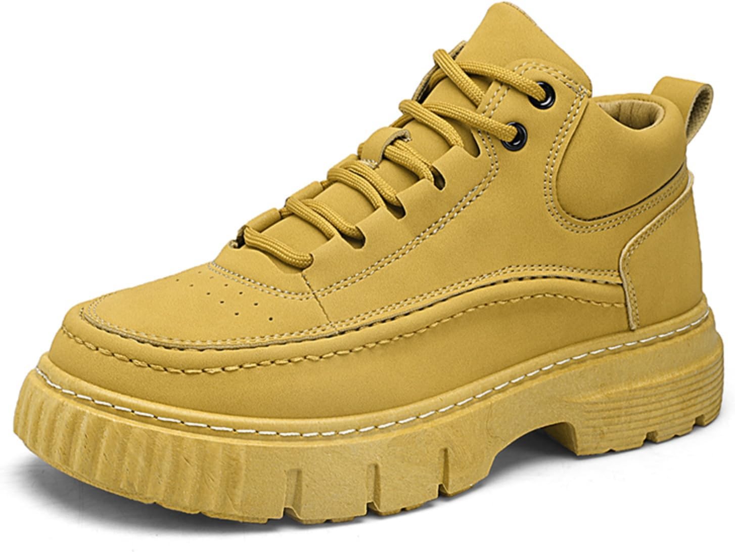 Мужские кожаные полуботинки на шнуровке для активного отдыха и повседневной носки, с толстой резиновой подошвой с противоскользящим эффектом, высокие ботинки с мягким воротником (желтый, коричневый, черный) Kelibasi
Мужские кожаные полуботинки на шнуровке для активного отдыха и повседневной носки, с толстой резиновой подошвой с противоскользящим эффектом, высокие ботинки с мягким воротником (желтый, коричневый, черный) Kelibasi