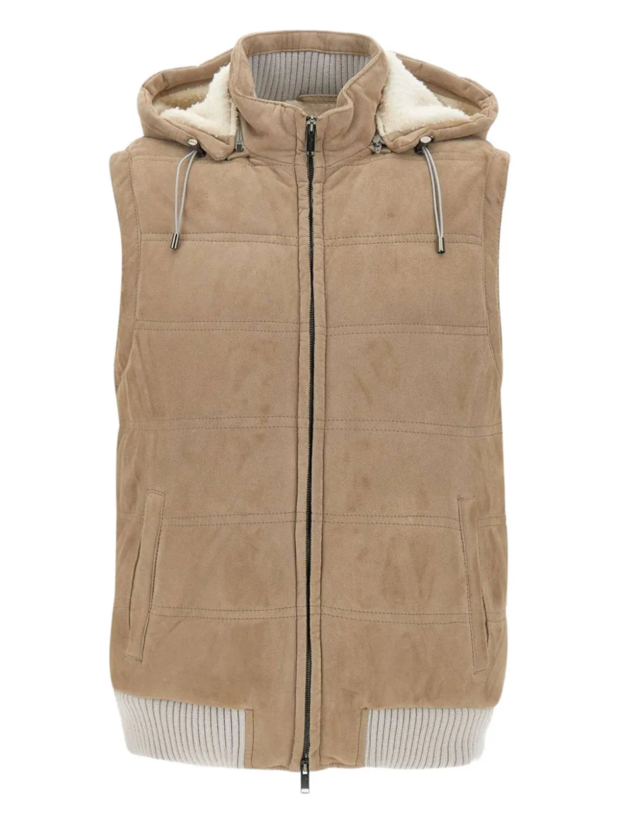 Замшевый жилет с капюшоном VOLFAGLI, коричневый
Замшевый жилет с капюшоном VOLFAGLI, коричневый