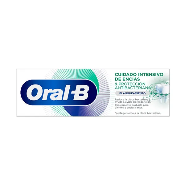 Зубная паста Blanqueamiento Cuidado Intensivo Encías Oral B, 75 ml
Зубная паста Blanqueamiento Cuidado Intensivo Encías Oral B, 75 ml
