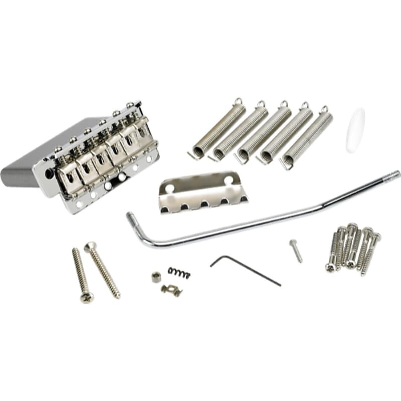 Fender 6-Saddle American Vintage Series Stratocaster Guitar Tremolo Assembly, Chrome 0992049000
Fender 6-Saddle American Vintage Series Stratocaster Guitar Tremolo Assembly, Chrome 0992049000
