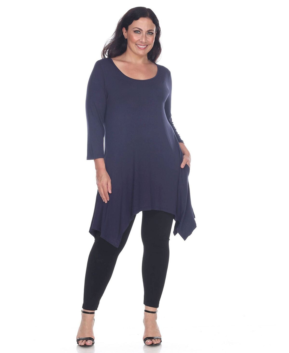 Плюс размер топ-туника makayla White Mark, синий
Плюс размер топ-туника makayla White Mark, синий