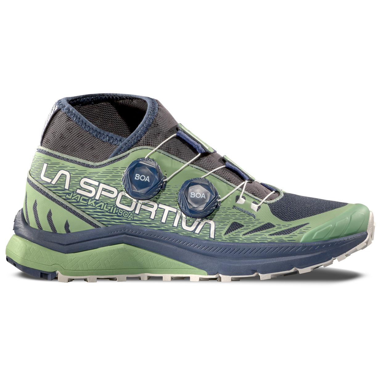 Трейловые кроссовки La Sportiva Women's Jackal II Boa, светло-зеленый/светло-синий
Трейловые кроссовки La Sportiva Women's Jackal II Boa, светло-зеленый/светло-синий