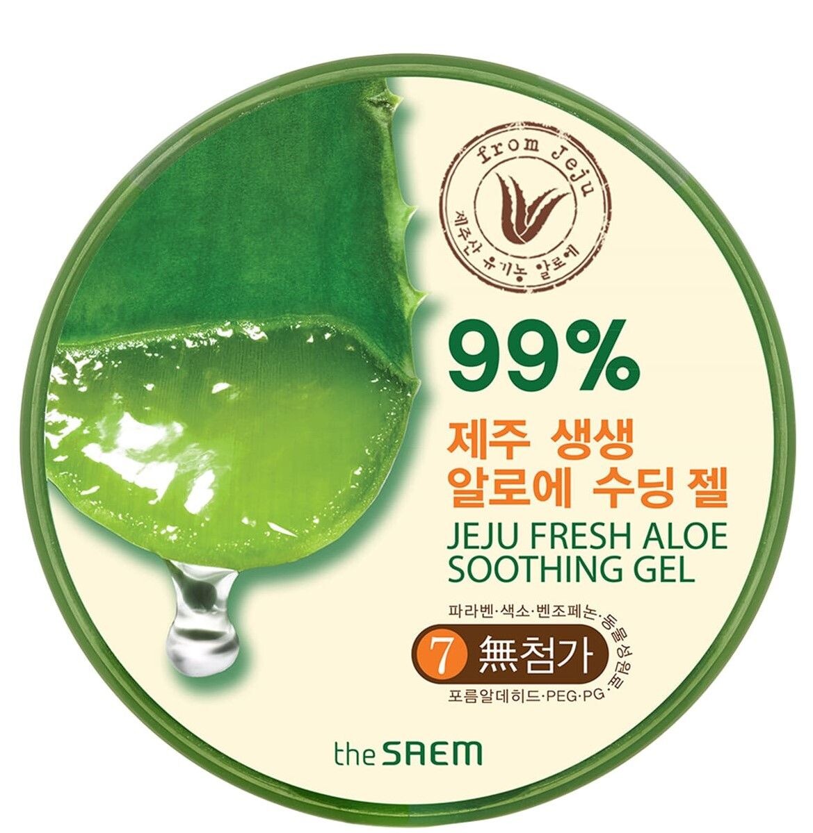 The Saem Jeju Fresh 99% гель для лица и тела, słoik
The Saem Jeju Fresh 99% гель для лица и тела, słoik