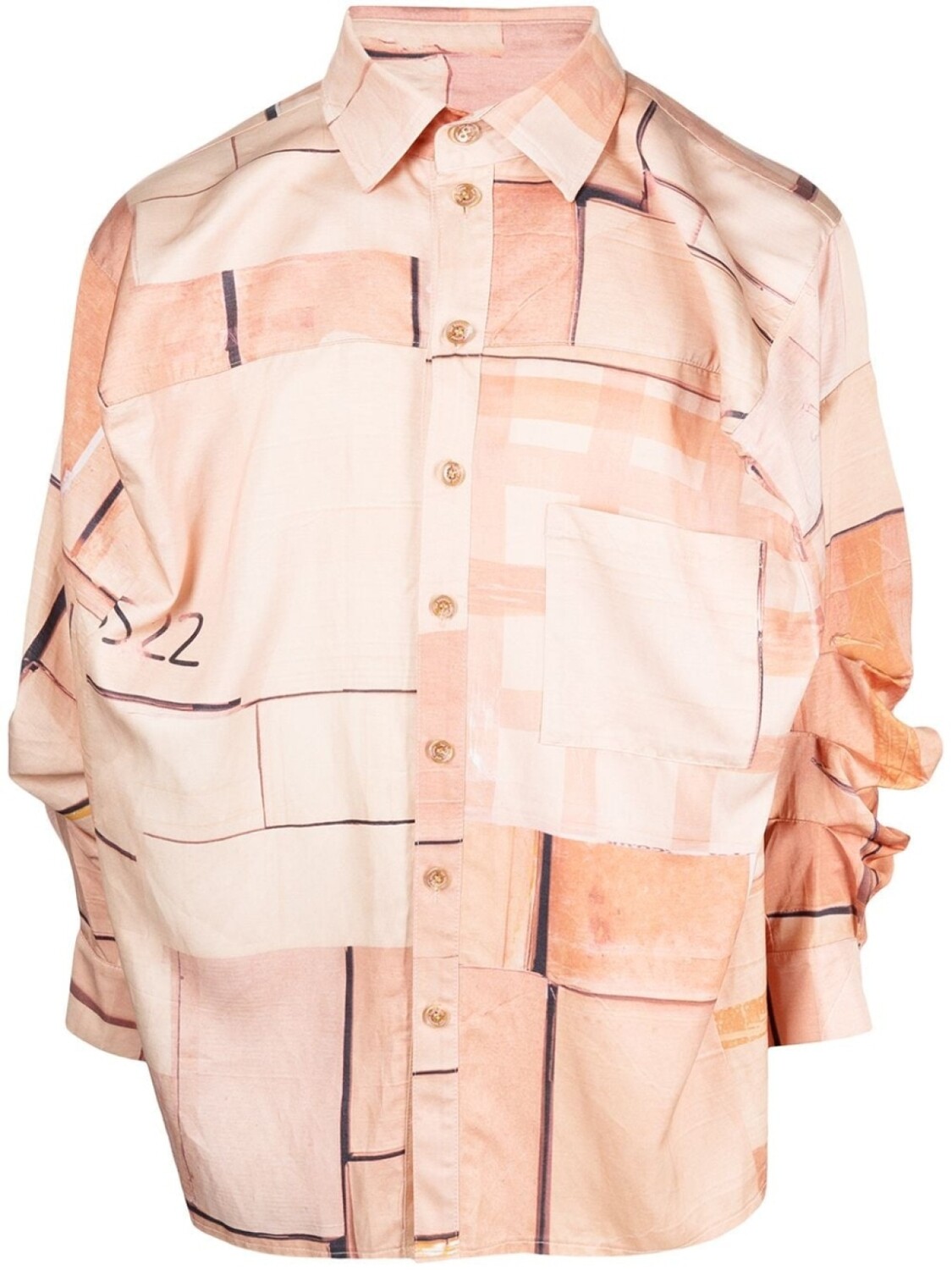 Рубашка с графичным принтом Natasha Zinko, коричневый
Рубашка с графичным принтом Natasha Zinko, коричневый