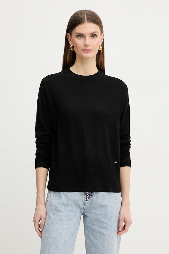 Свитер из шерстяной смеси Armani Exchange, черный
Свитер из шерстяной смеси Armani Exchange, черный