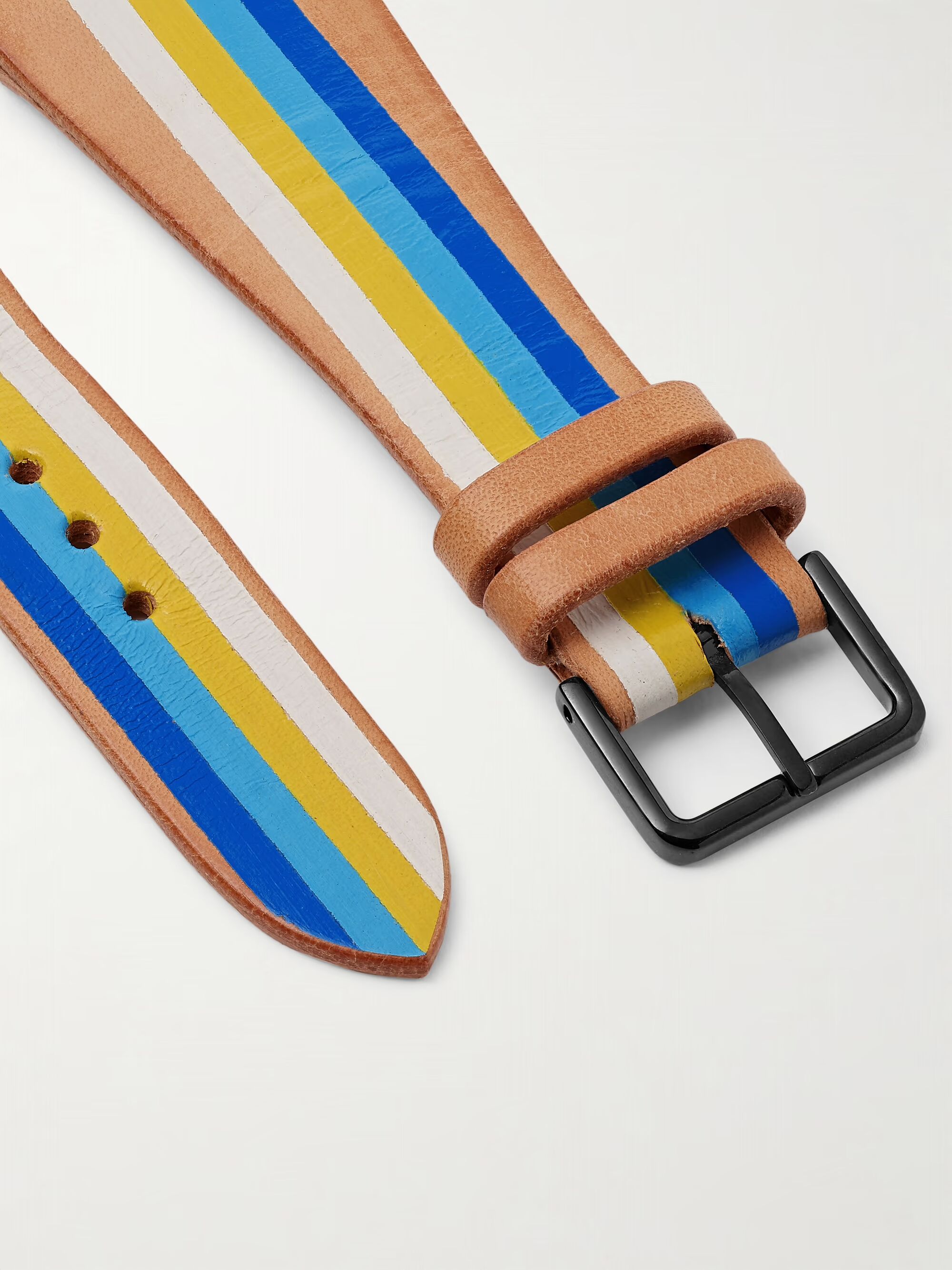 Ремешок для часов из кожи в полоску Seabright LA CALIFORNIENNE
Ремешок для часов из кожи в полоску Seabright LA CALIFORNIENNE