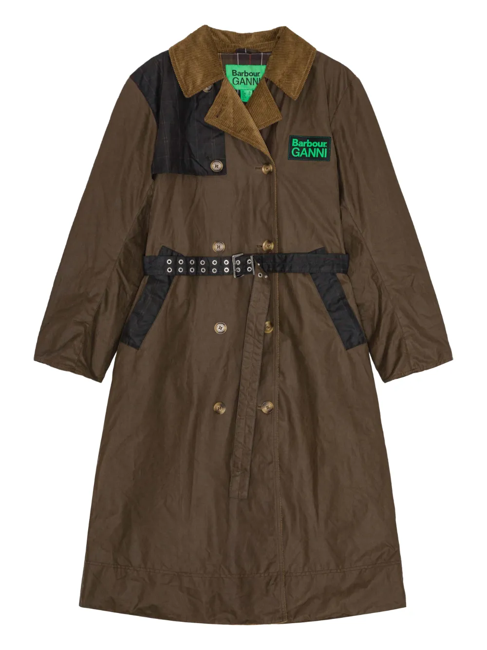 Пальто с поясом из коллаборации с Barbour Ganni, коричневый
Пальто с поясом из коллаборации с Barbour Ganni, коричневый