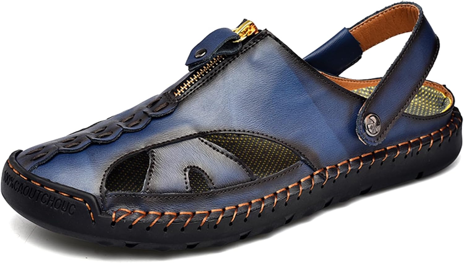 Мужские сандалии VOCECO на открытом воздухе из кожи, с закрытым носком, водонепроницаемые, повседневные, легкие, летние пляжные обувь, синий
Мужские сандалии VOCECO на открытом воздухе из кожи, с закрытым носком, водонепроницаемые, повседневные, легкие, летние пляжные обувь, синий