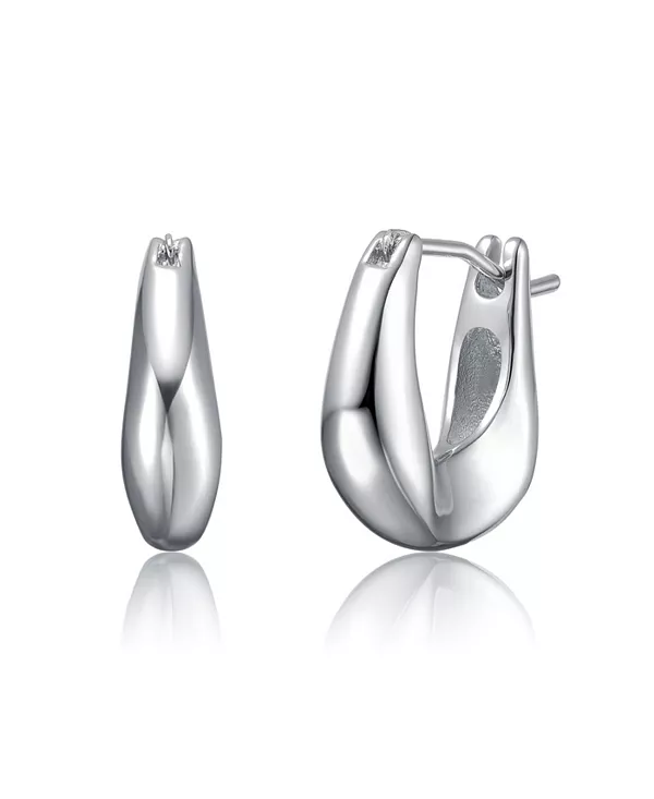 Художественные объемные серьги-кольца с покрытием из белого золота или 14-каратного золота Rachel Glauber, silver
Художественные объемные серьги-кольца с покрытием из белого золота или 14-каратного золота Rachel Glauber, silver