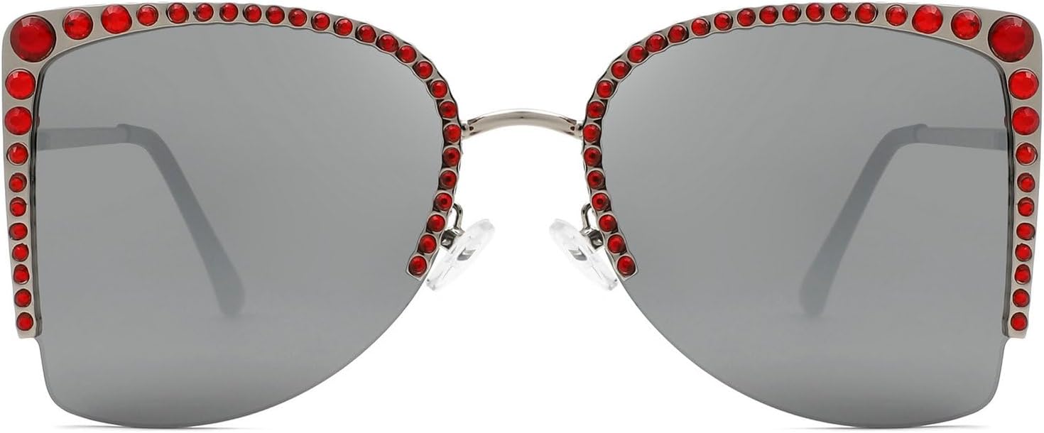 Крупные солнцезащитные очки «кошачий глаз» со стразами для женщин, роскошные винтажные очки в металлической оправе, модные женские очки с бриллиантами, защита от ультрафиолета UV400 mincl, Silver
Крупные солнцезащитные очки «кошачий глаз» со стразами для женщин, роскошные винтажные очки в металлической оправе, модные женские очки с бриллиантами, защита от ультрафиолета UV400 mincl, Silver