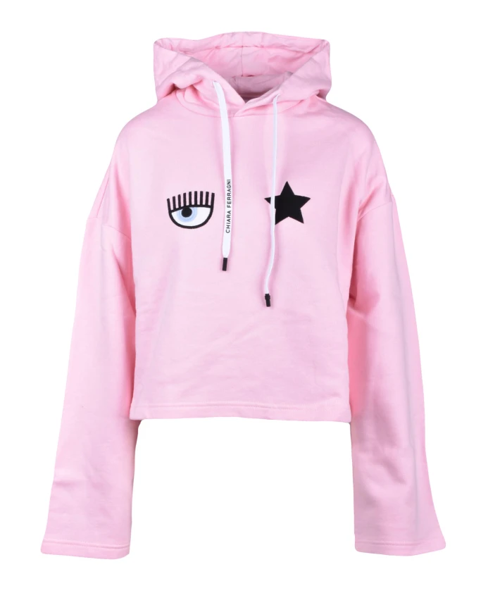 Хлопковая толстовка - модель: felpa Chiara Ferragni Collection, розовый
Хлопковая толстовка - модель: felpa Chiara Ferragni Collection, розовый