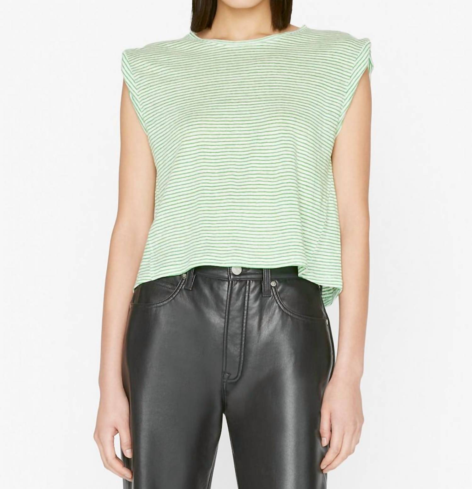 Футболка Rolled Muscle в ярко-перидотовом цвете Frame, Bright Peridot Multi
Футболка Rolled Muscle в ярко-перидотовом цвете Frame, Bright Peridot Multi