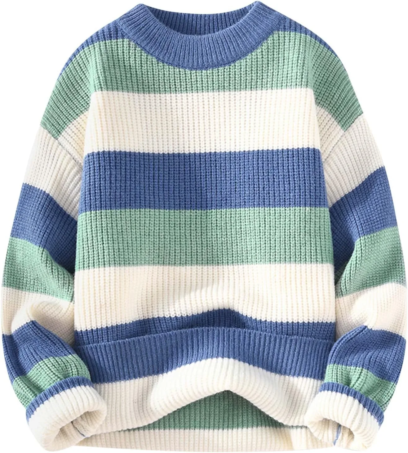 Мужской свитер с полосками и цветными блоками AQAYL
Мужской свитер с полосками и цветными блоками AQAYL