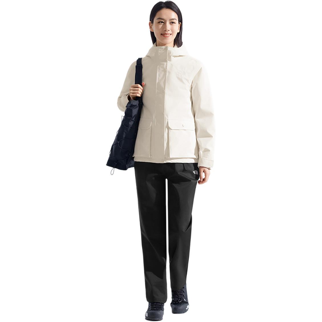 THE NORTH FACE Женская походная ветровка непромокаемая ветронепроницаемая утепленная износостойкая, QLI/Dune White 
THE NORTH FACE Женская походная ветровка непромокаемая ветронепроницаемая утепленная износостойкая, QLI/Dune White